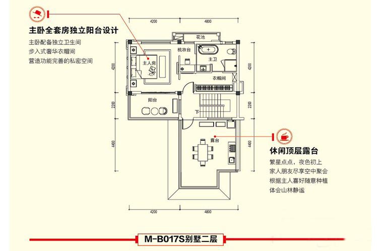 3室2厅4卫建面 约130平二层